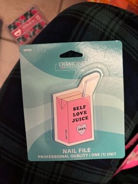 Pink 'Self Love Juice' Nail File